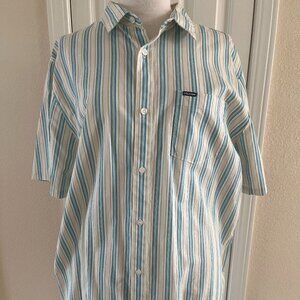 Men's Volcom Button Down Striped Shirt XXL NWOT